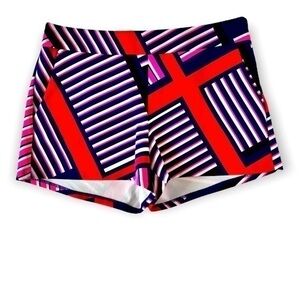 Express Color Block Shorts NWOT Sz 4